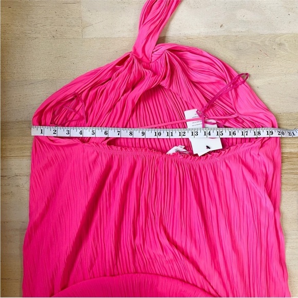 A.L.C neon hot Pink pleated dress NWT - Picture 10 of 10
